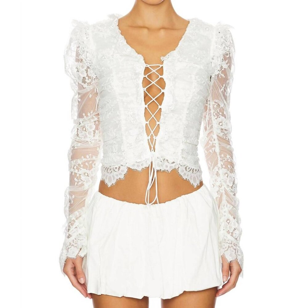 For Love & Lemons Lexi Lace Top